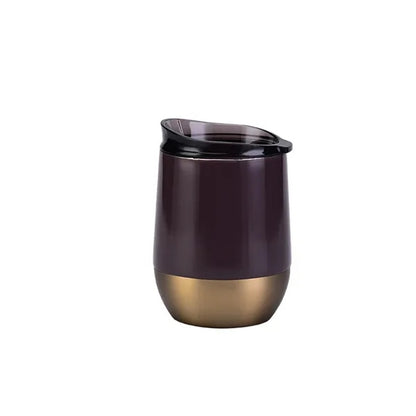 12oz. Stainless Steel Wine Tumbler With Lid Insulated
