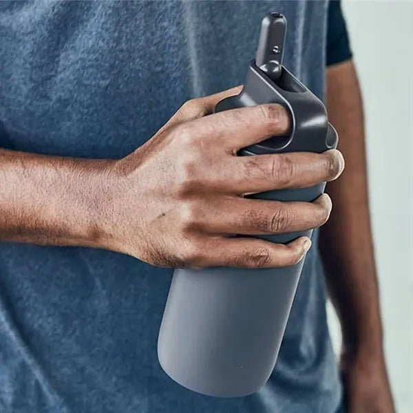 18oz Stainless Steel Tumbler With Straw For Sports  Travel
