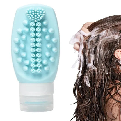 3Oz Silicone Travel Bottle With Massage Brush