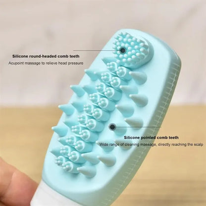 3Oz Silicone Travel Bottle With Massage Brush