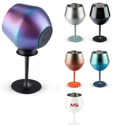 14Oz Detachable 304 Double Stainless Steel Wine Glass