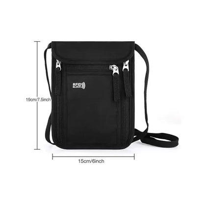 Travel Neck Wallet With Rfid Blocking