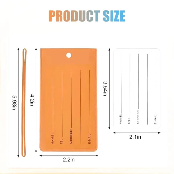 Stylish Clear Pvc Luggage Tag