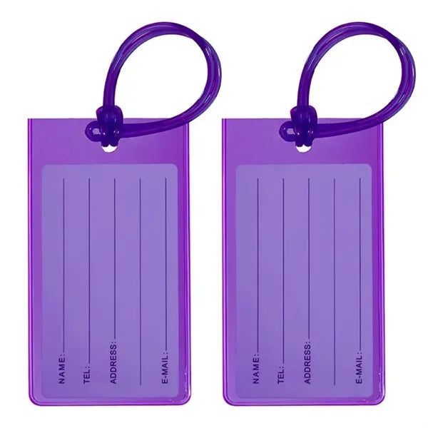 Stylish Clear Pvc Luggage Tag