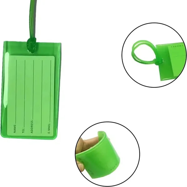 Stylish Clear Pvc Luggage Tag