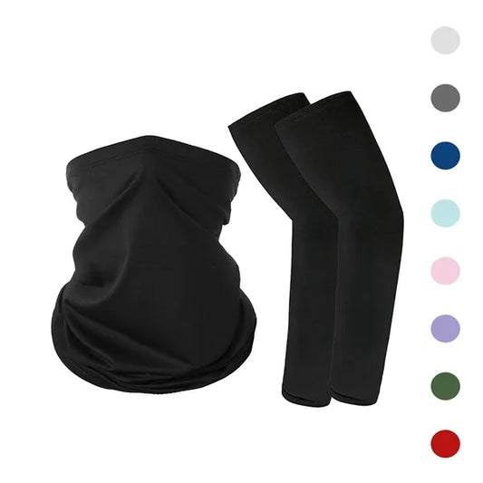 Outdoor Riding Mask Sunshade Arm Sleeve Set