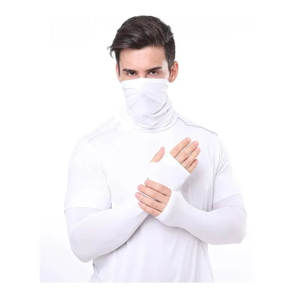 Outdoor Riding Mask Sunshade Arm Sleeve Set