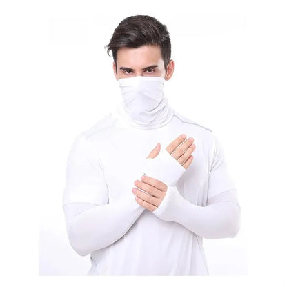 Outdoor Riding Mask Sunshade Arm Sleeve Set
