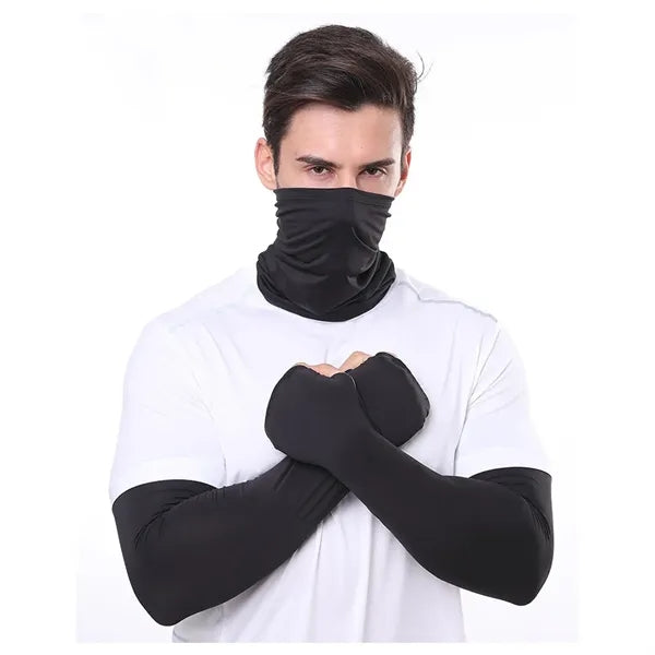 Outdoor Riding Mask Sunshade Arm Sleeve Set