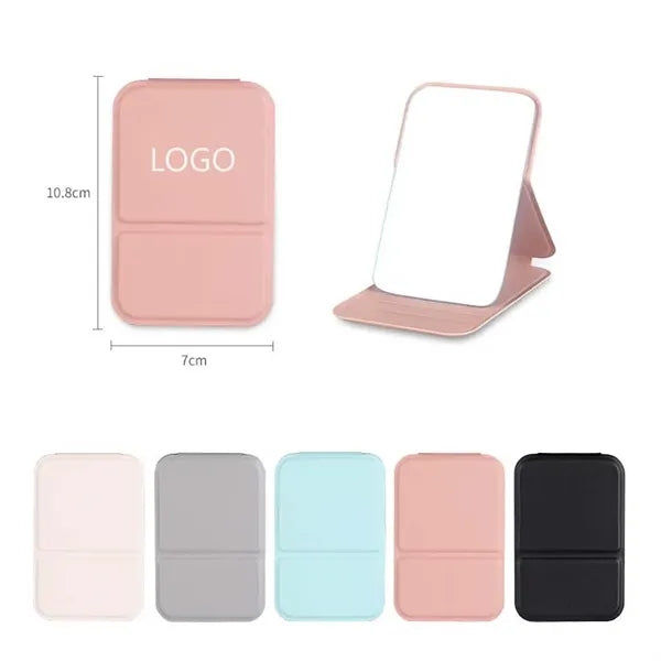 PU Leather Folding Makeup Mirror