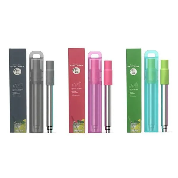 Telescopic Straws Stainless Steel with with Case