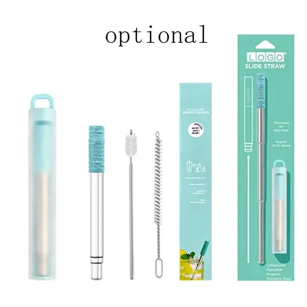 Telescopic Straws Stainless Steel with with Case