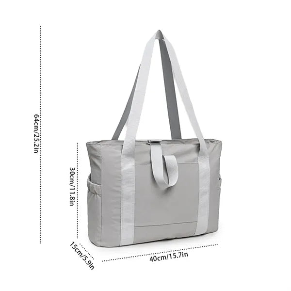 Nylon Shoulder Bag with Zipper Yoga Handbags