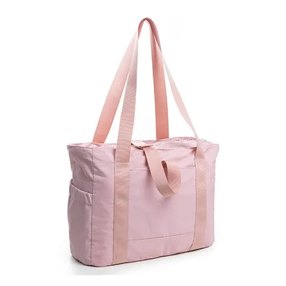 Nylon Shoulder Bag with Zipper Yoga Handbags