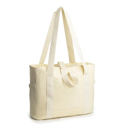 Nylon Shoulder Bag with Zipper Yoga Handbags