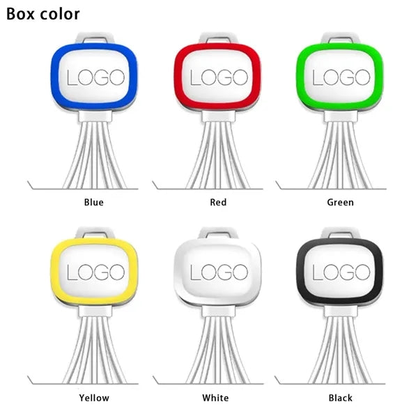 3-in-1 Charger Cable with Customized Logo LED Light Box