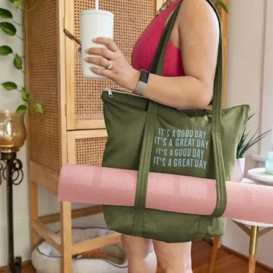 TWINKLES YOGA TOTE - COLORED CANVAS