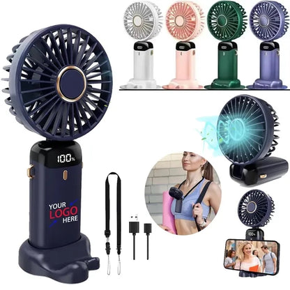 5 in 1 Rechargeable Portable Handheld Fan