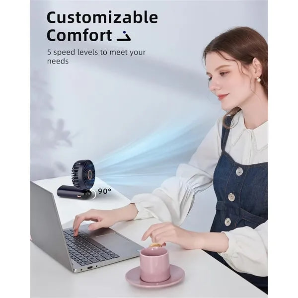 5 in 1 Rechargeable Portable Handheld Fan