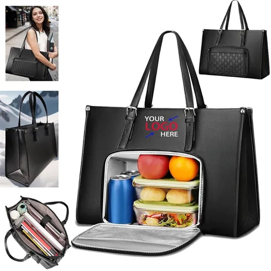 15.6 Inch Laptop Commuter Tote Insulated Lunch Bag