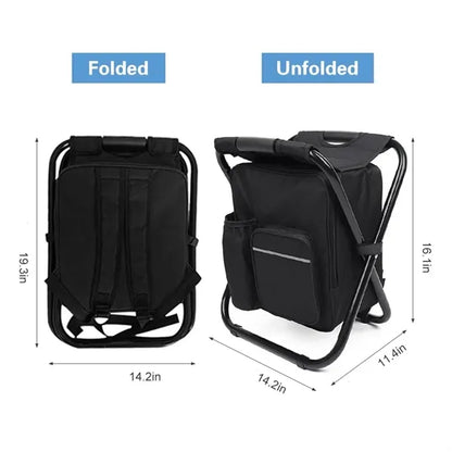 3 in 1 Folding Chair Cooler Backpack