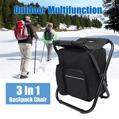 3 in 1 Folding Chair Cooler Backpack