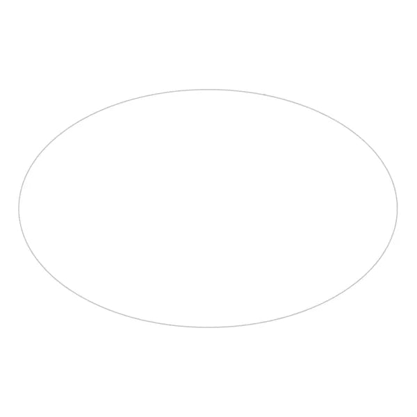 Ultra Removeable Oval Sticker