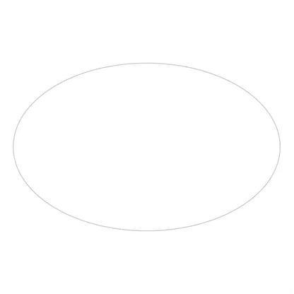 Ultra Removeable Oval Sticker