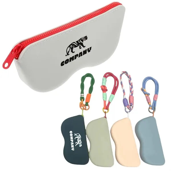 Silicone Zipper Eyeglasses Bag