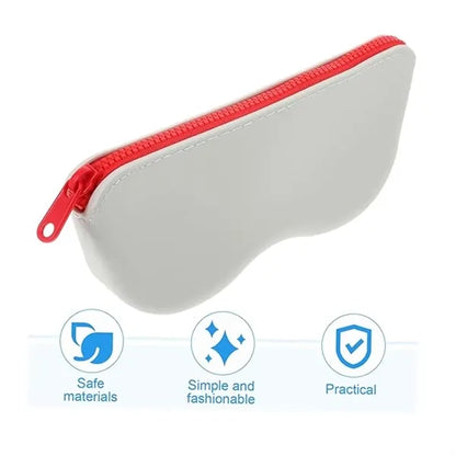 Silicone Zipper Eyeglasses Bag