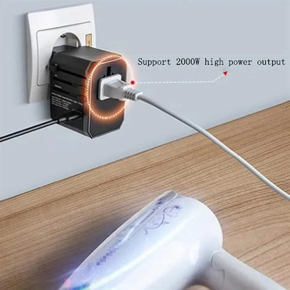 Universal International 2000w Travel Converter Power Adapter