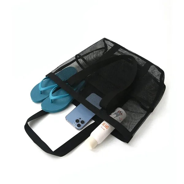 Large Foldable Mesh Beach Swimming Tote Bag