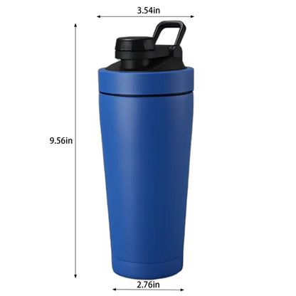24oz. Stainless Steel Shaker Bottle Insulated Gym Cup
