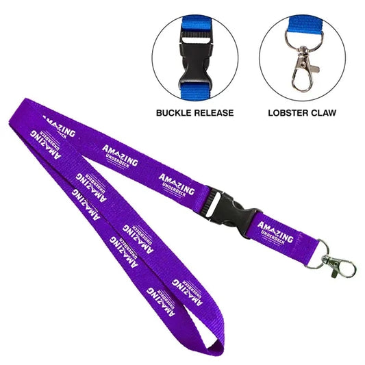 3/4" Custom Printed Lanyard