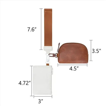 Multi-Functional Women Wristlet PU Mini Wallet
