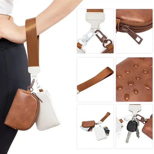 Multi-Functional Women Wristlet PU Mini Wallet