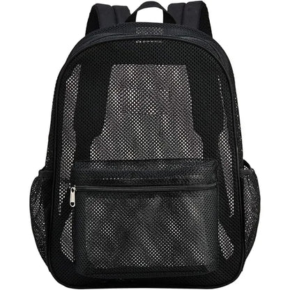 Heavy Duty Semi-Transparent Mesh Backpack