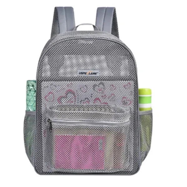 Heavy Duty Semi-Transparent Mesh Backpack