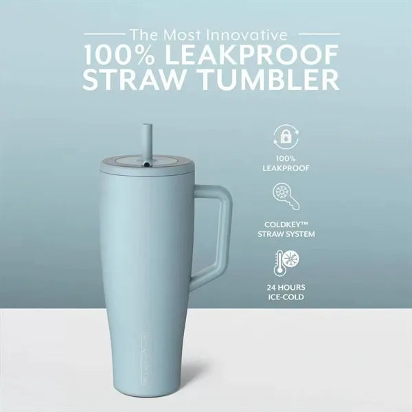 30&40 OZ Stainless Steel Tumbler Cup w/ Handle and Straw