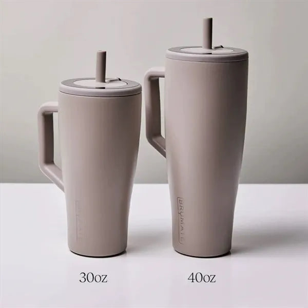 30&40 OZ Stainless Steel Tumbler Cup w/ Handle and Straw