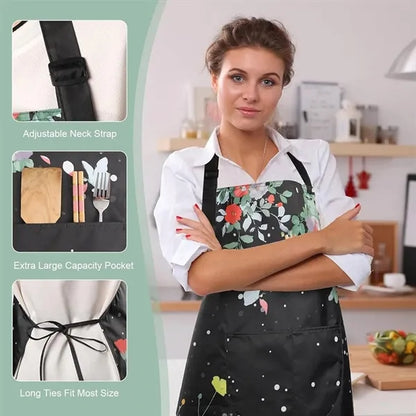 Floral Waterproof Apron