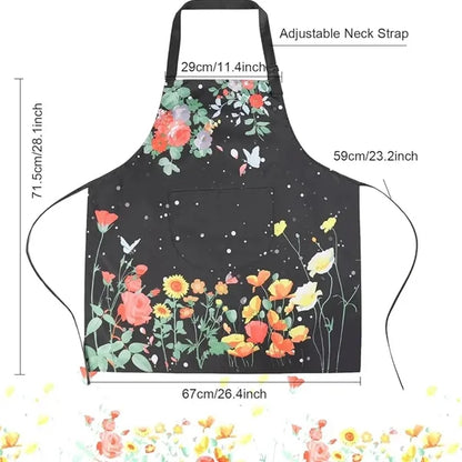 Floral Waterproof Apron