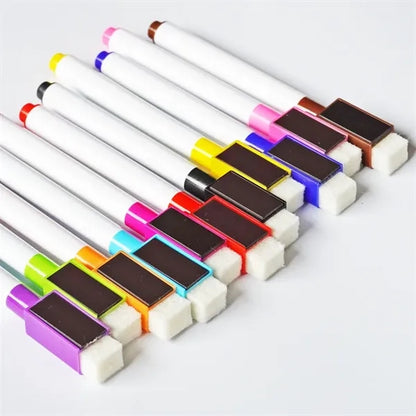 Magnetic Dry Erase Markers with Erasers Cap