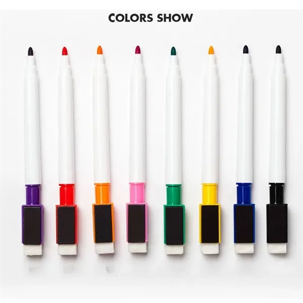 Magnetic Dry Erase Markers with Erasers Cap