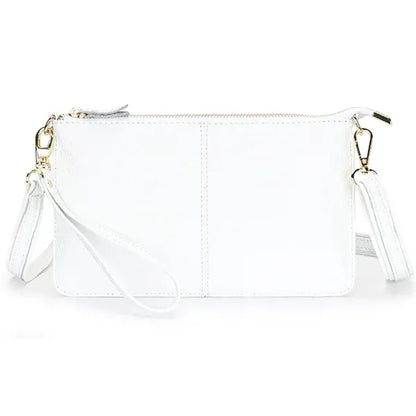 Leather Wristlet Clutch Bag