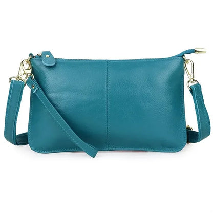 Leather Wristlet Clutch Bag