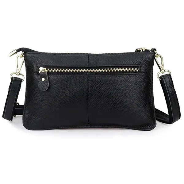 Leather Wristlet Clutch Bag