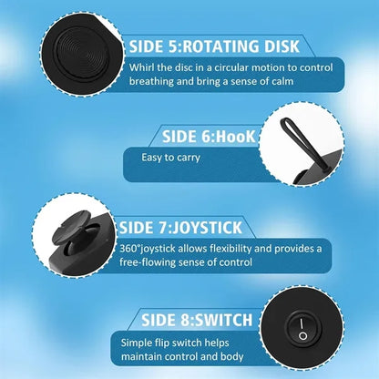 12-Side Fidget Toys Cube Relieves Stress with Strap