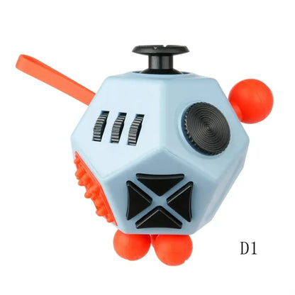 12-Side Fidget Toys Cube Relieves Stress with Strap