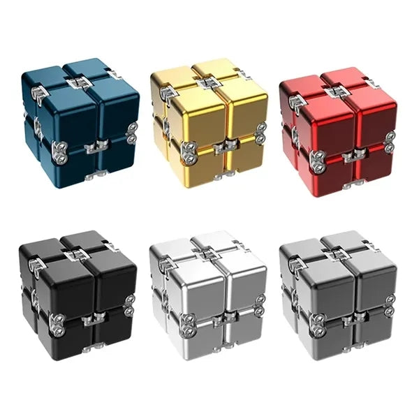 Aluminum Alloy Metal Infinity Cube Sensory Fidget Toy